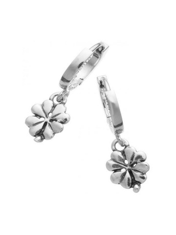 Orecchini - Amuleti e portafortuna - 10707 ORECCHINI HUGGIE QUADRIFOGLIO GIOVANNI RASPINI