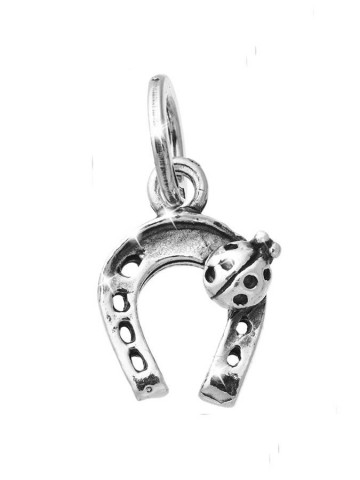Charms - Amuleti e portafortuna - 11080 CHARM FERRO DI CAVALLO COCCINELLA PICCOLO RASPINI
