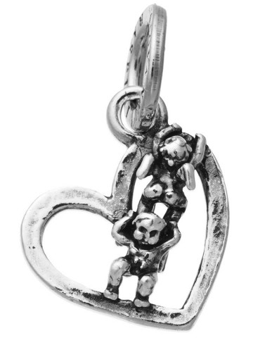 Charms - Angeli e cuori - 11090 CUORE ANGELI ACROBATI GIOVANNI RASPINI