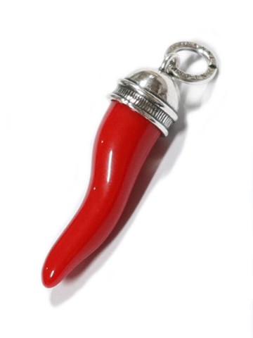 Charms - Cuori, Angeli, Corone, Monete e vari - 10987 CORNO ROSSO CUPOLA GRANDE GIOVANNI RASPINI