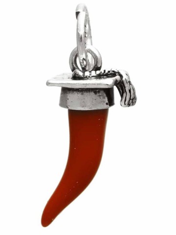 Charms - Cuori, Angeli, Corone, Monete e vari - 10991 CORNO ROSSO LAUREA GIOVANNI RASPINI