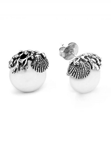 Orecchini - Mare - 10849 ORECCHINI TAHITI CORALLO RASPINI