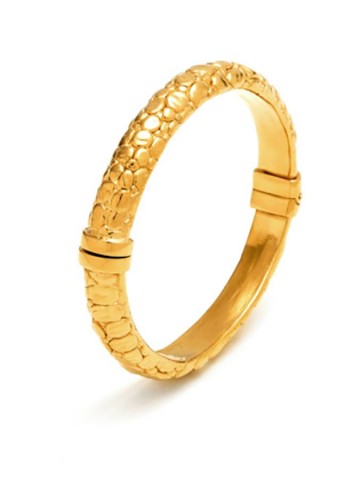 Bracciali - Animalier - 11155 BANGLE MOON CROCODILE PICCOLO DORATO G: RASPINI