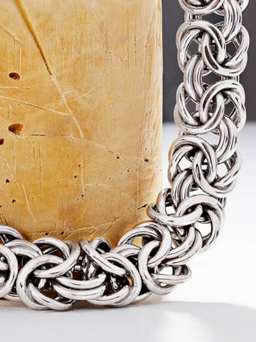 Bracciali - Catene - 9712 BRACCIALE MAGLIA BIZANTINA MAXI GIOVANNI RASPINI