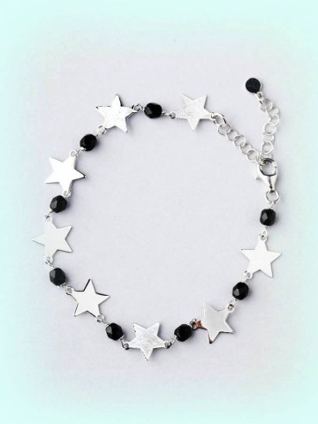 Bracciali - Argento e pietre - 4959-1 BRACCIALE STELLE ARGENTO 925  PENSIERINI