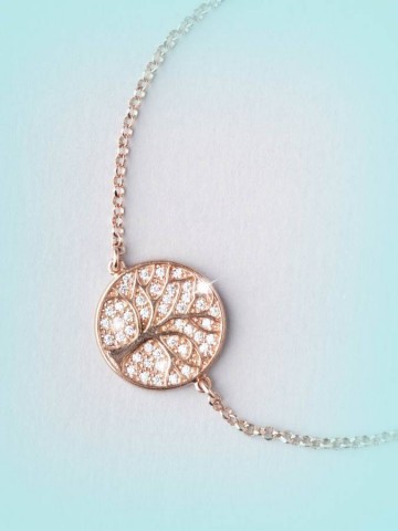 Bracciali - argento e zirconi - 4547-1 BRACCIALE ALBERO DELLA VITA - I PENSIERINI