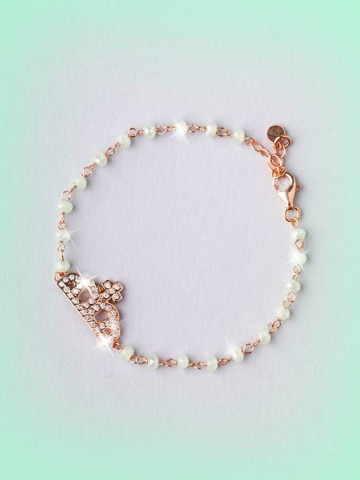 Bracciali - argento e zirconi - 4596-1 BRACCIALE CORONCINA - I PENSIERINI