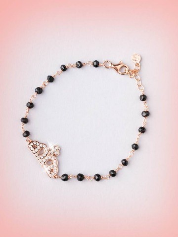 Bracciali - argento e zirconi - 4596-3 BRACCIALE CORONCINA - I PENSIERINI