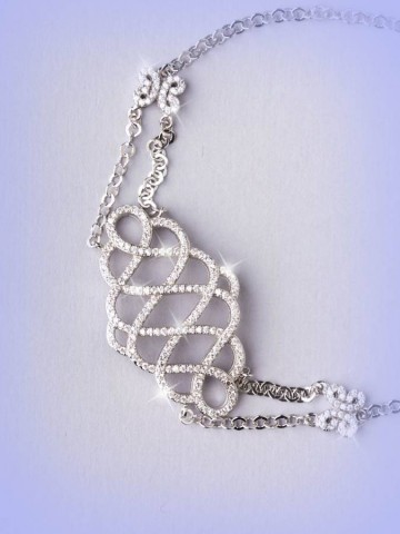 Bracciali - argento e zirconi - 4552 BRACCIALE VOLUTE  I PENSIERINI
