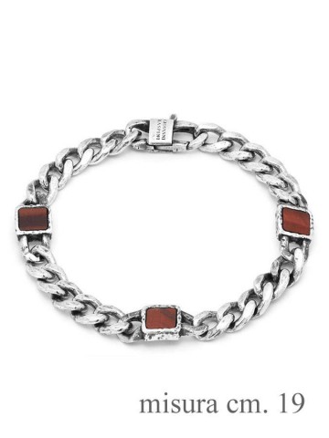 Bracciali - Collezione uomo - 11336 CM.19 BRACCIALE GRUMETTA OCCHIO DI TORO GIOVANNI RASPINI