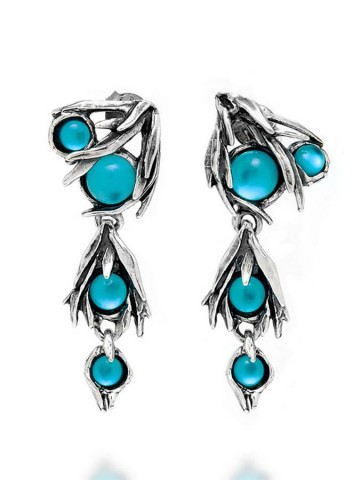 Orecchini - Mare - 11480 ORECCHINI CASCATA POSIDONIA GIOVANNI RASPINI