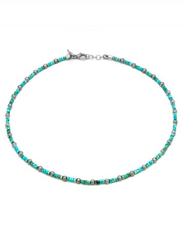 Collezione uomo - Collane uomo - 11358 COLLANA TANGO HOWLITE GIOVANNI RASPINI