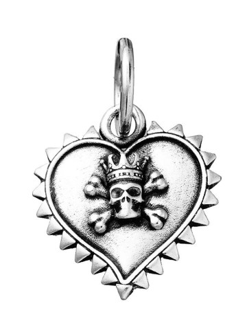 Charms - Angeli e cuori - 11286 CHARM CUORE VOTIVO TESCHIO GIOVANNI RASPINI