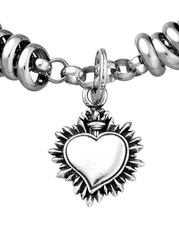 Bracciali - Cuori, Angeli, Corone, Monete e vari - 11298 BRACCIALE CUORE VOTIVO CM. 20 GIOVANNI RASPINI