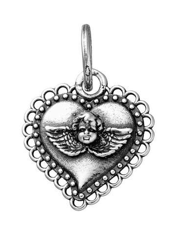 Charms - Angeli e cuori - 11287 CHARM CUORE VOTIVO ANGELO GIOVANNI RASPINI