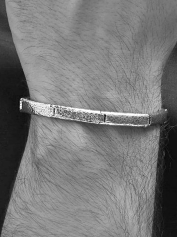 Bracciali - Catene - 11237 BRACCIALE SNODO MARTELLATO GIOVANNI RASPINI