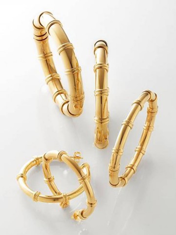 Orecchini - Rock - 11591 ORECCHINI JACKIE DORATI GRANDI GIOVANNI RASPINI