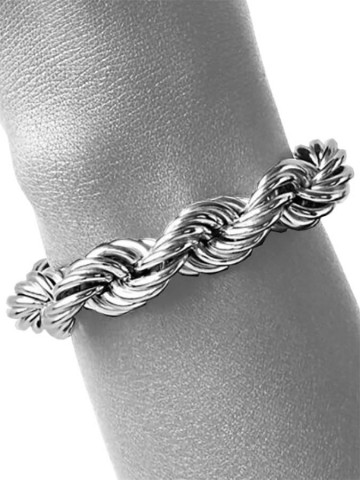 Bracciali - Catene - 10133 BRACCIALE TORCHON GRANDE GIOVANNI RASPINI