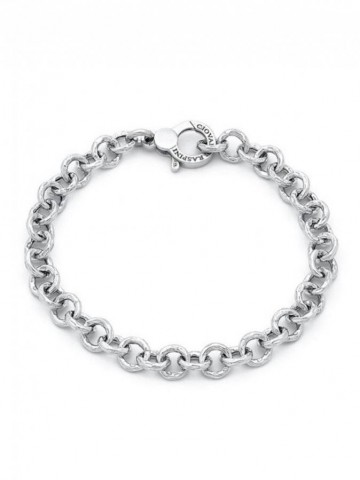 Bracciali - Catene - 11606L BRACCIALE MAGLIA MARTELLATA GRANDE GIOVANNI RASPINI