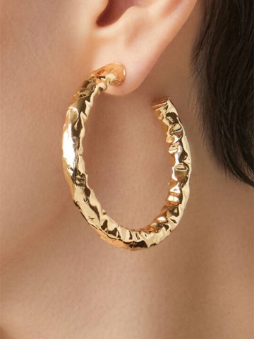 Orecchini - Rock - 11683 ORECCHINI STONE GRANDI DORATI GIOVANNI RASPINI