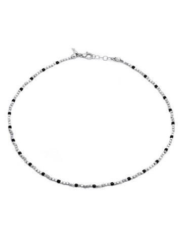 Collezione uomo - Collane uomo - 11647 COLLANA DADINI E ONICE GIOVANNI RASPINI