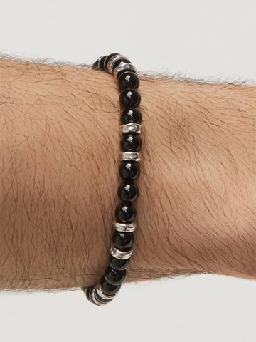 Collezione uomo - Bracciali uomo - 11652 cm. 20  BRACCIALE TANGO ONICE GIOVANNI RASPINI