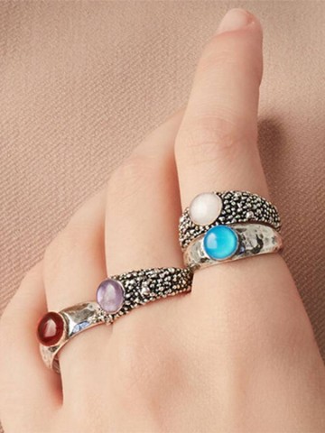 Anelli - Perlage - 11799/16 ANELLO PERLAGE GIADA ROSA GIOVANNI RASPINI