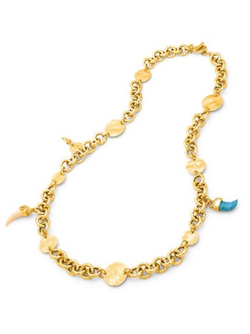 Collane - Nomad - Gioielli in bronzo dorato - N0009 COLLANA LUNGA DAKOTA in bronzo dorato a 18kt GIOVANNI RASPINI