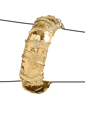 Bracciali - Nomad - Gioielli in bronzo dorato - N0022 BANGLE DUNE in bronzo dorato 18kt GIOVANNI RASPINI