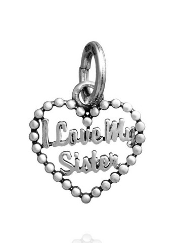 Charms - Angeli e cuori - 11718 CHARM CUORE I LOVE MY SISTER GIOVANNI RASPINI