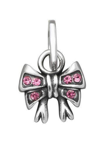 Charms - Fantasy e vari - 12194 MINI CHARM FIOCCO CRYSTAL ROSA GIOVANNI RASPINI