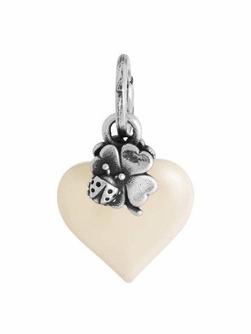 Charms - Angeli e cuori - 12467 CHARM CUORE LUCKY AVORIO GIOVANNI RASPINI