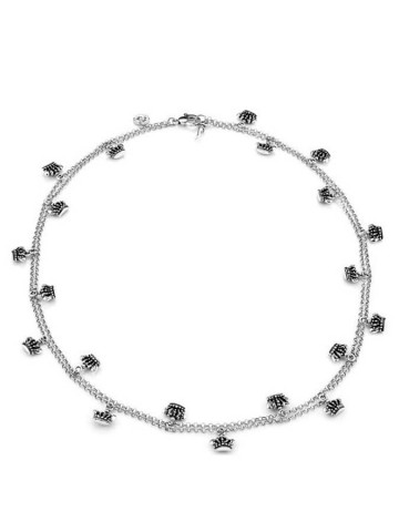 Bracciali - Fantasy e vari - 8177 COLLANA- BRACCIALE CM 108 CORONE GIOVANNI RASPINI