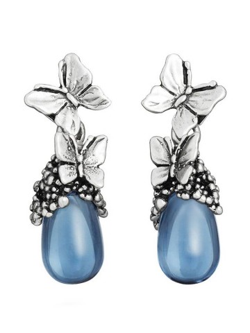 Orecchini - Floral - 12417 ORECCHINI GOCCIA FARFALLE GIOVANNI RASPINI