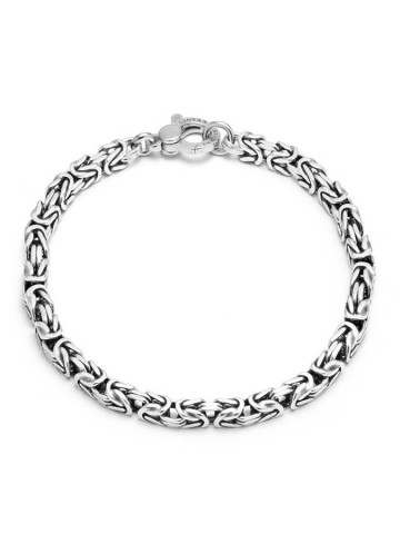 Bracciali - Bracciali uomo - 11065/L BRACCIALE BIZANTINA QUADRA PICCOLA CM 21 GIOVANNI RASPINI