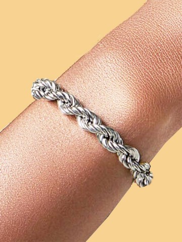 Bracciali - Catene - 10134 BRACCIALE TORCHON MEDIO GIOVANNI RASPINI