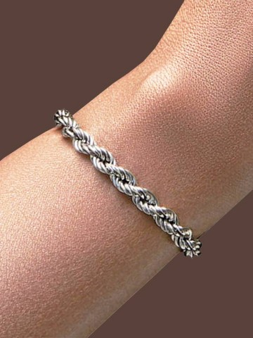 Bracciali - Catene - 10137 BRACCIALE TORCHON MINI GIOVANNI RASPINI