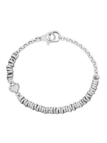 Bracciali - Rock - 12205 BRACCIALE BASE MINI CIAMBELLINE CON QUADRIFOGLIO CRYSTAL GIOVANNI RASPINI