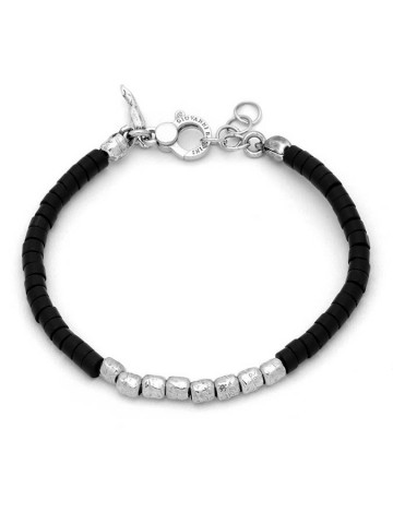 Bracciali - Bracciali uomo - 11862/L BRACCIALE GRANELLI E AGATANERA GIOVANNI RASPINI